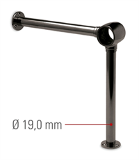 Antracit fodhviler Ø25,4 mm